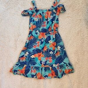 TCP Girls' Tropical Blue Hawaiian Sundress Sz 5/6